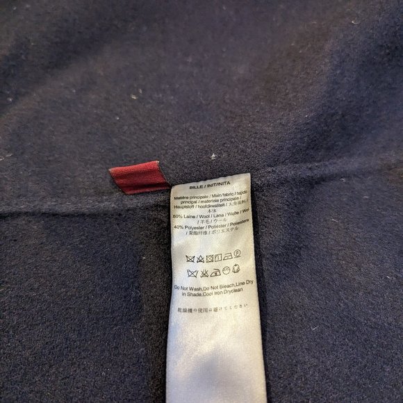 🧥 Long Navy Blue Coat - Size XS/S - Comptoir des Cotonniers (bought in France) - Picture 6 of 6